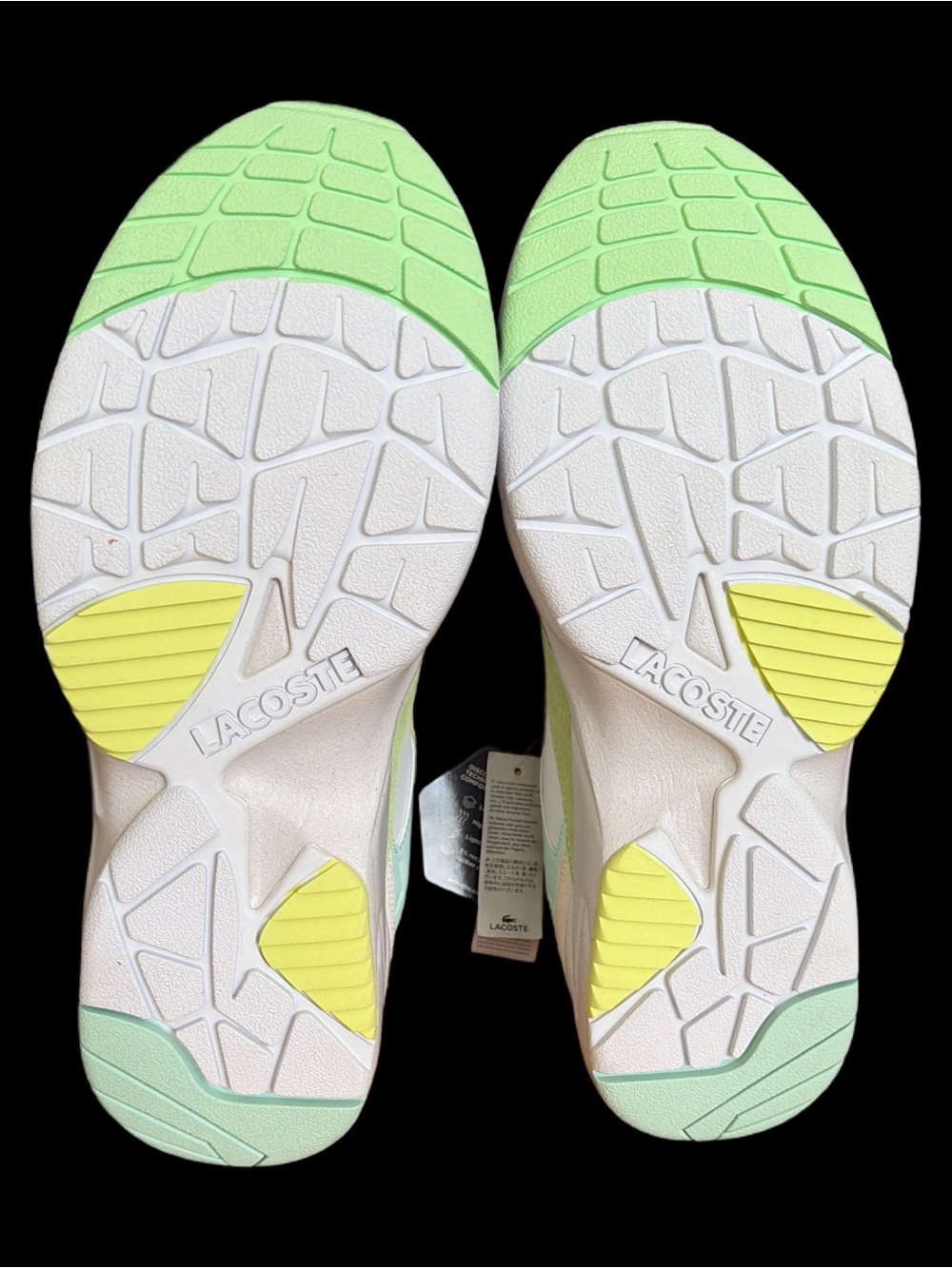 Lacoste STORM 96  Pastel Green & White Sport Sneaker Men’s size 10.5 NWT - Picture 11 of 16